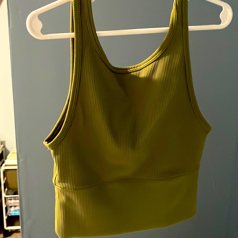 Power pivot tank top, size 0, lululemon, color: green